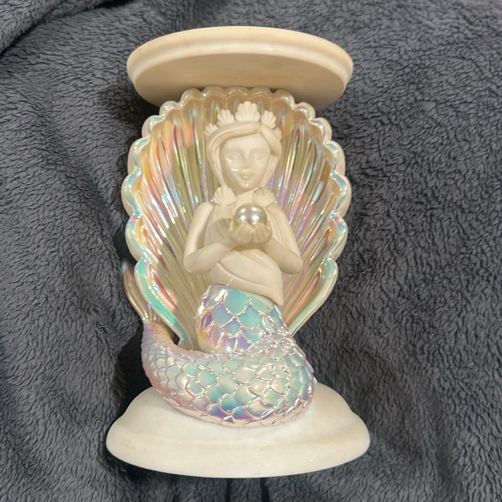 Bath&Body Works iridescent mermaid 🧜🏻‍♀️ ceramic 3wick candle holder